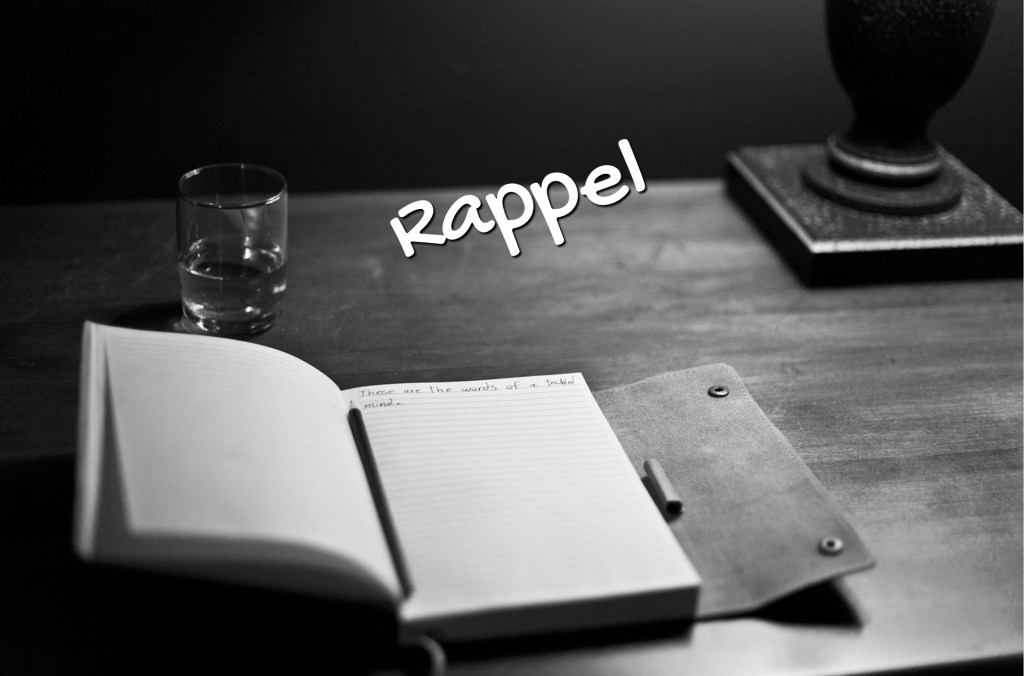 Invitation à l’écriture&nbsp;(rappel)