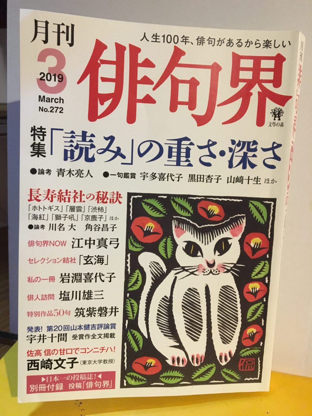 L’un de mes haïkus dans un grand magazine japonais